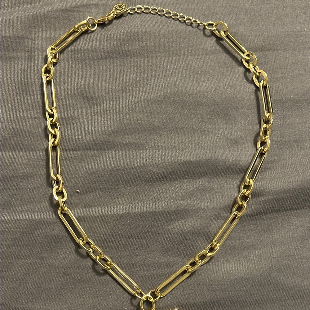 Victoria Emerson Gold Heart and Sunburst Necklace - Picture 4 of 4